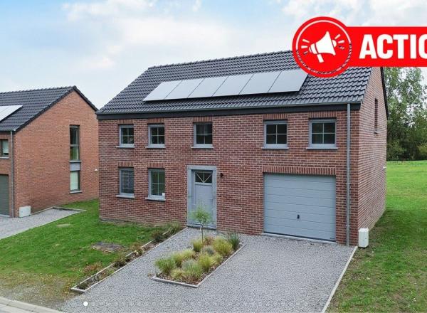 Une villa de 160 m² au PEB A. Sur terrain de 825 m² proche du centre de NALINNES et à 3' du centre commercial du Bultia.