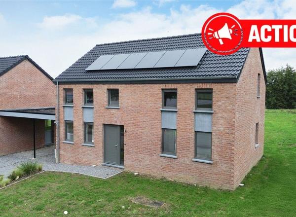Une villa de 157 m² avec un bureau. PEB A. Sur terrain de 747 m² proche de la place de NALINNES-centre et à 3' du Bultia.
