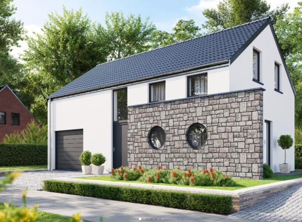 Une villa de 4 chambres, aux normes QZen, à construire sur un terrain plat de 831 m². A 8 km de GERPINNES. -> Constructeur exclusif : les Maisons Baijot.
