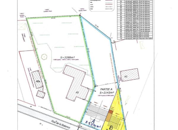 85.000,00 €. Terrain à bâtir de ~1.640 m² à 240 m de la Place.
